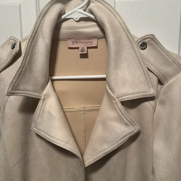 Philosophy Cream suede Jacket - Picture 2 of 5